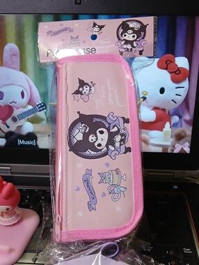 #Kuromi Pink Character #pencilCase #makeupbag